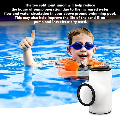 Miniatura 5 de Conector de junta en T para manguera de bomba de piscina Intex para adaptador de manguera de piscina sobre el suelo, adaptador de manguera de 1.5
