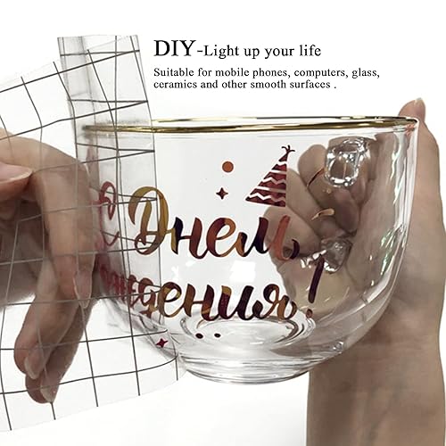 Miniatura 6 de Cinta de transferencia para vinilo, papel de transferencia transparente de 12 x 40 pulgadas con 3 hojas de teflón, 2 rollos de cinta resistente al