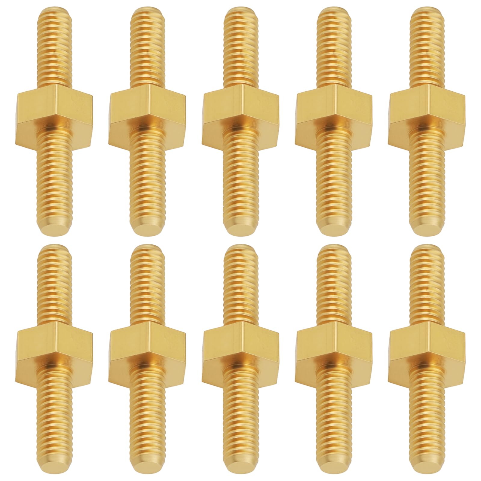 Briny River 10x Embroidery Hoop Adjustable Screws M3.5x23mm Brass Compatible with Tajima Compatible with Chinese Embroidery Machines