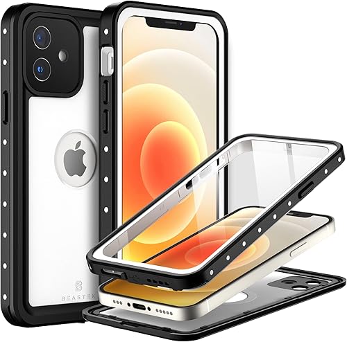 Miniatura 10 de BEASTEK Funda impermeable para Apple iPhone 12 Pro Max, serie NRE, a prueba de golpes, con certificación IP68, con cubierta protectora de pantalla