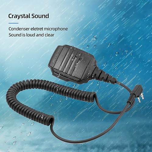Miniatura 9 de Retevis RT22 Walkie Talkies Paquete recargable de largo alcance con micrófono de altavoz impermeable de 2 pines para actividades al aire libre y