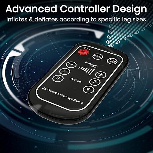 Miniatura 6 de Vive Sistema de recuperación de piernas para atletas - Dispositivo de compresión secuencial SCD máquina para linfedema, masaje de compresión de