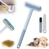 Jouis Kedi Köpek Tüy Temizleme 4ü 1 Arada Sihirli Fırça Seti Çok Yüzeyli Temizlik Aparatı Cam Koltuk Halı Temizleyici Evcil Hayvan Tüy Toplama Fırçası
