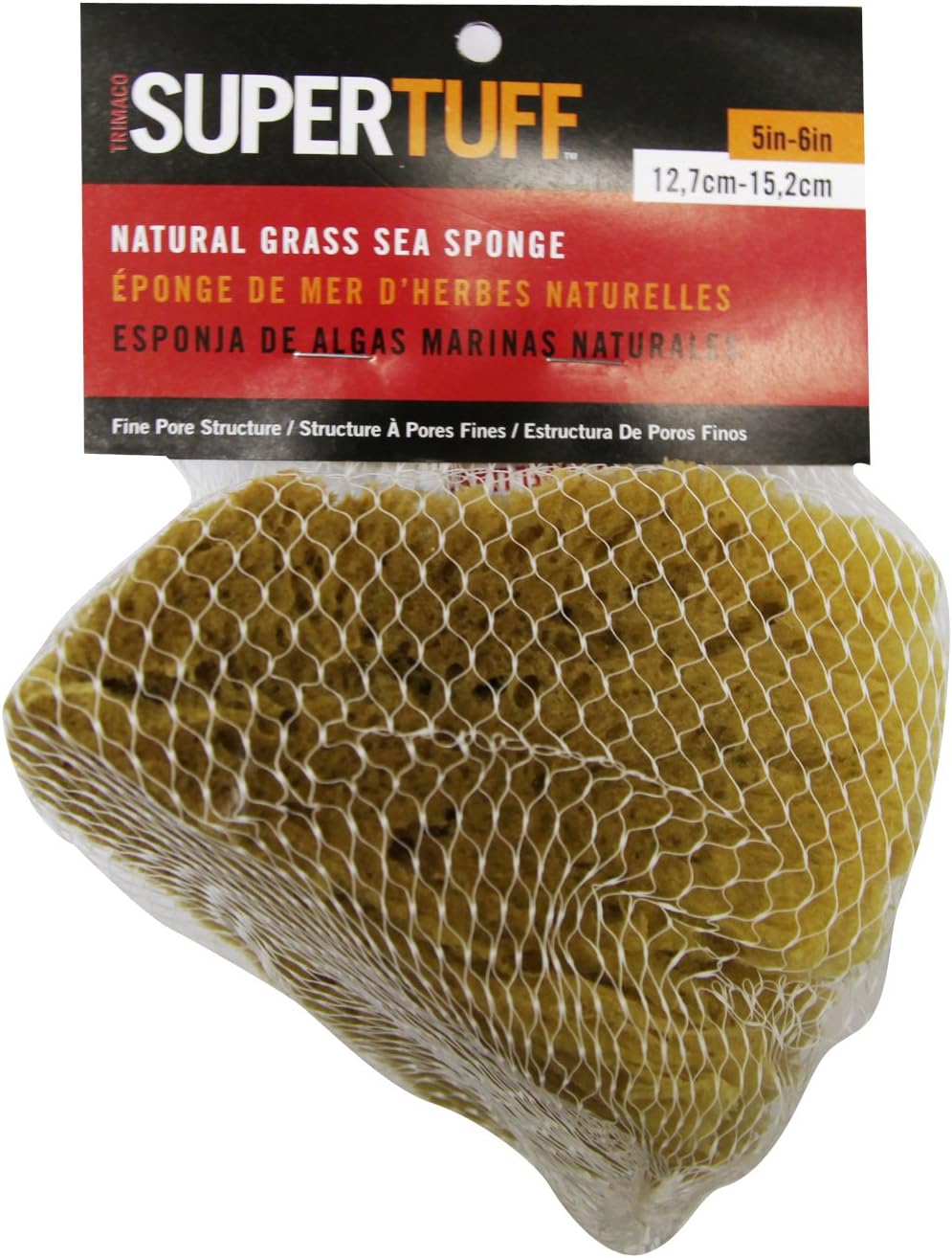 Trimaco SuperTuff Natural Grass Sea Sponge, 5-6-inches