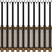 Vista 11 de AILBTON Paquete de 2 postes de luz de 10 pies, postes de luz para luces exteriores, postes de luz al aire libre con tenedor, soporte de poste