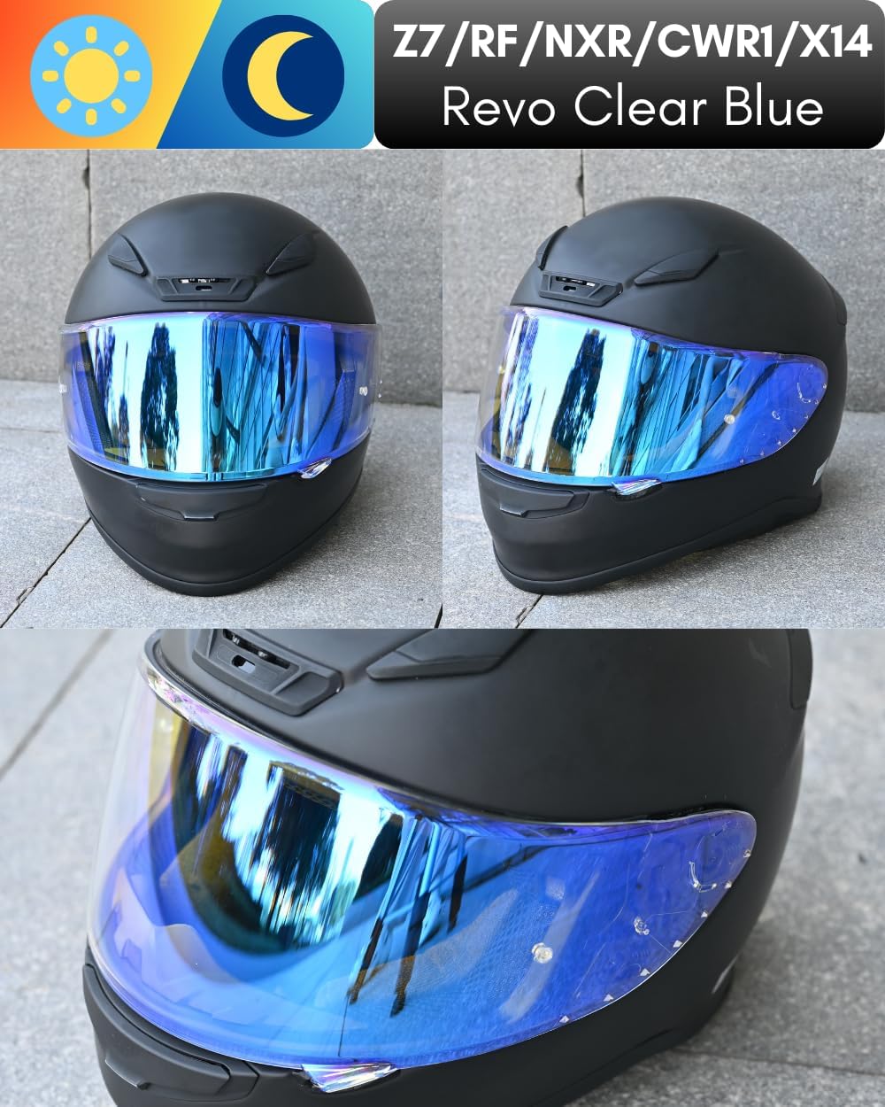 Compatible with CWR-1 Z7 RF-1200 NXR X14 RF-SR Motorcycle Helmet Visor Shield Replacement Helmet Accessories