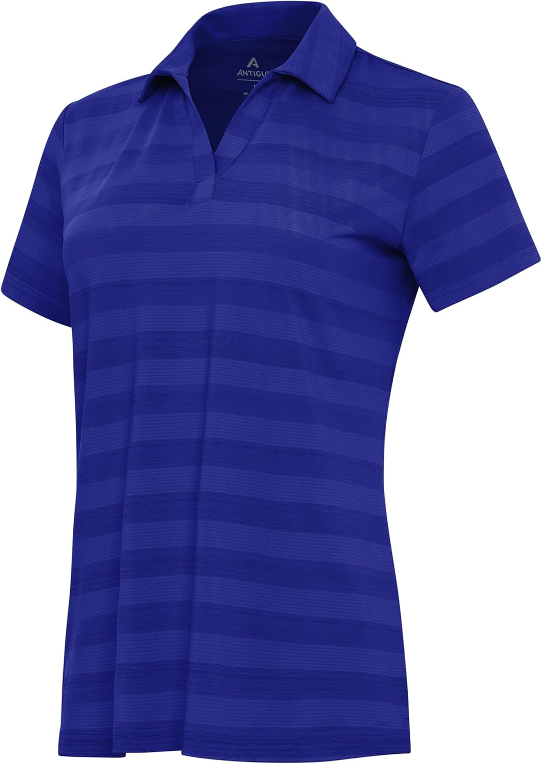 Antigua Women’s Tunnel Polo - Moisture-Wicking Golf Shirt with Performance Four-Way Stretch Tonal Shadow Stripe Top