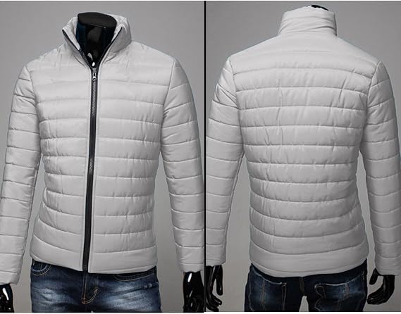 Men's Down Jacket, Lightweight, Warm, Ultra Light, Down Coat, Spring, Autumn, Winter, Light Down Jacket, Thin Down Blouson, Solid, Ultra Light Down Jacket, Standing Collar, Thermal Jacket, Thermal,