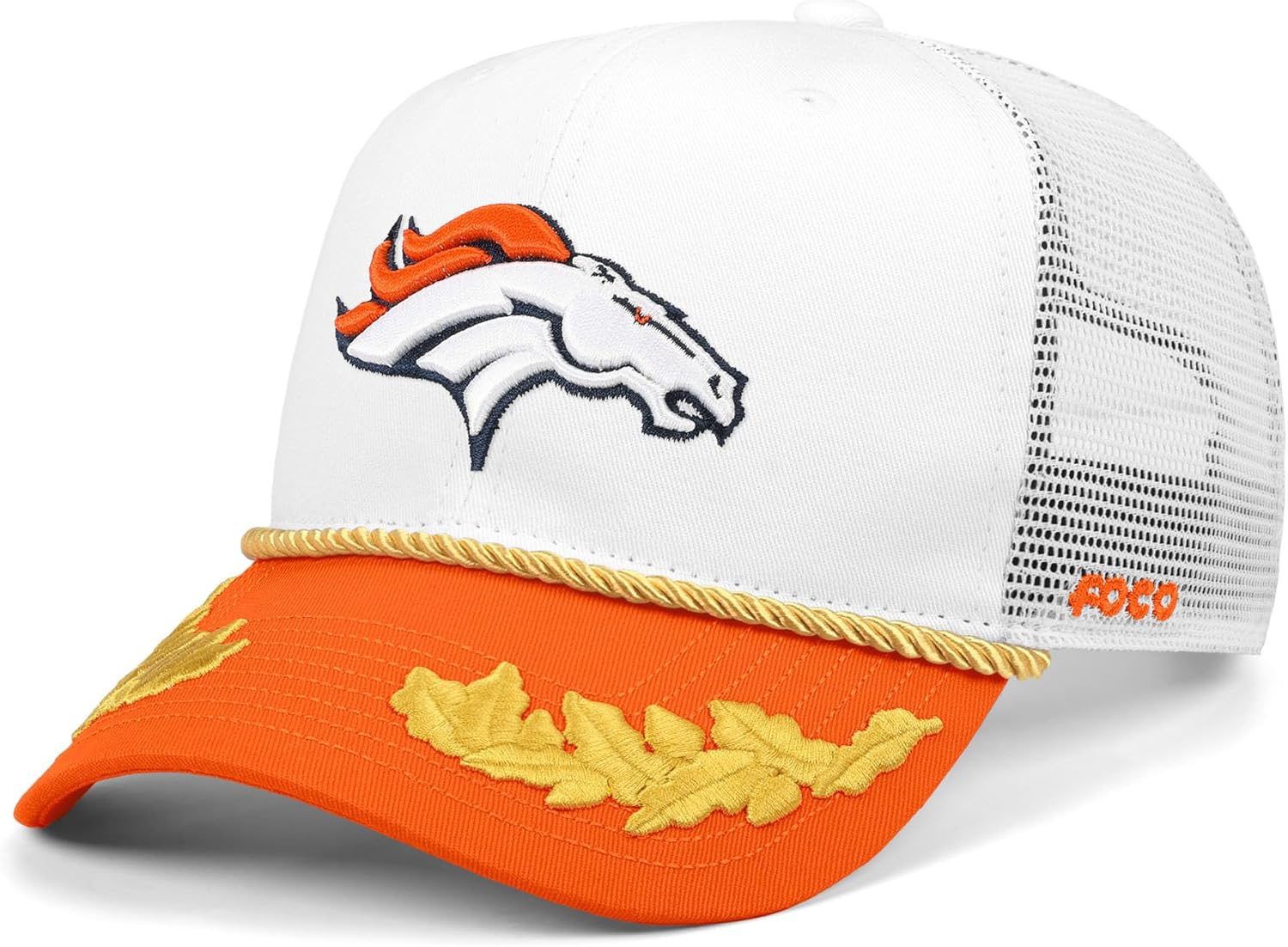 FOCO NFL Mens NFL Team Logo Captains Mesh Trucker Hat Cap
