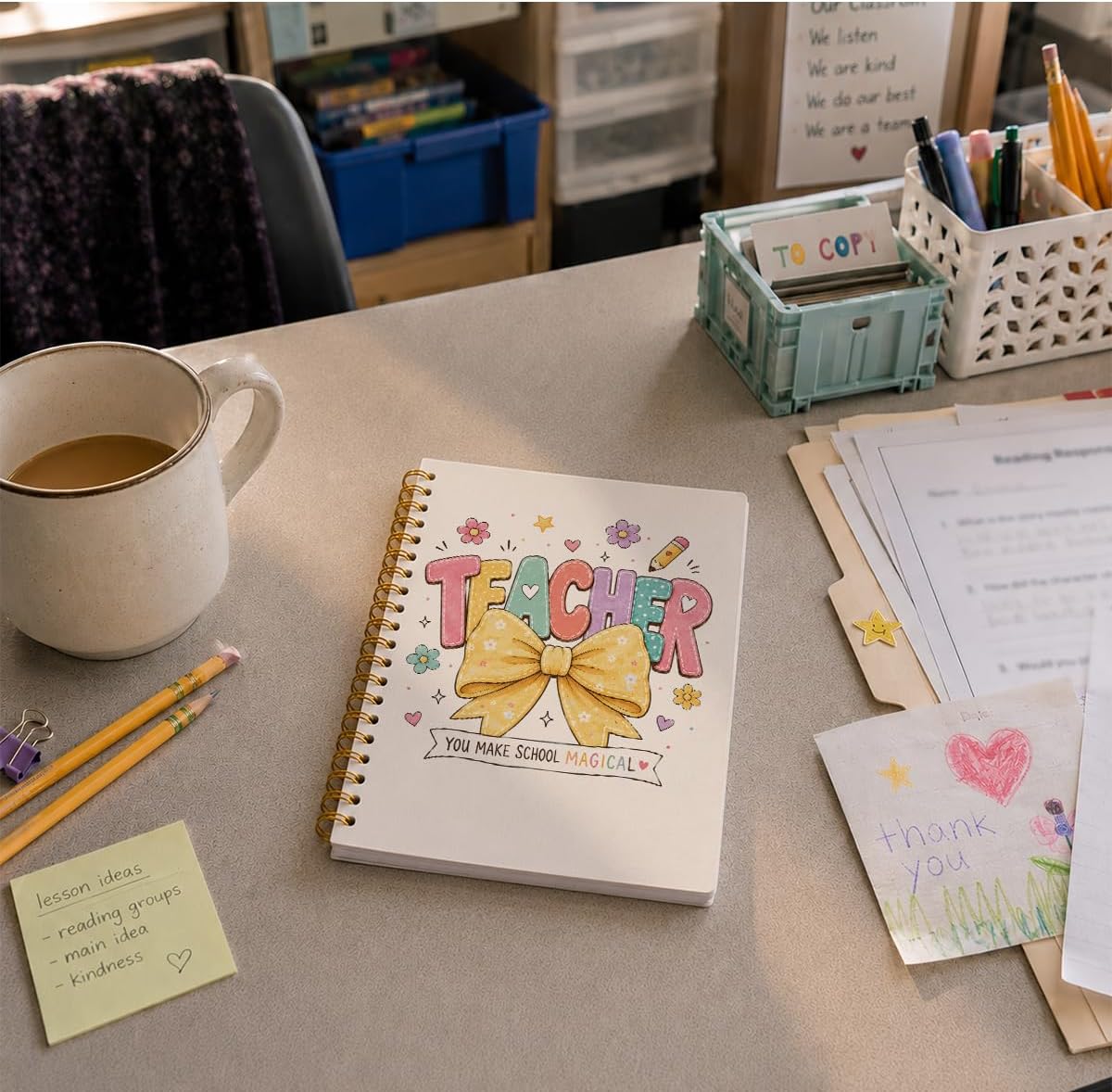 Cute Preschool Teacher Appreciation Notebook Gifts 5.5 x 8.3 image 2