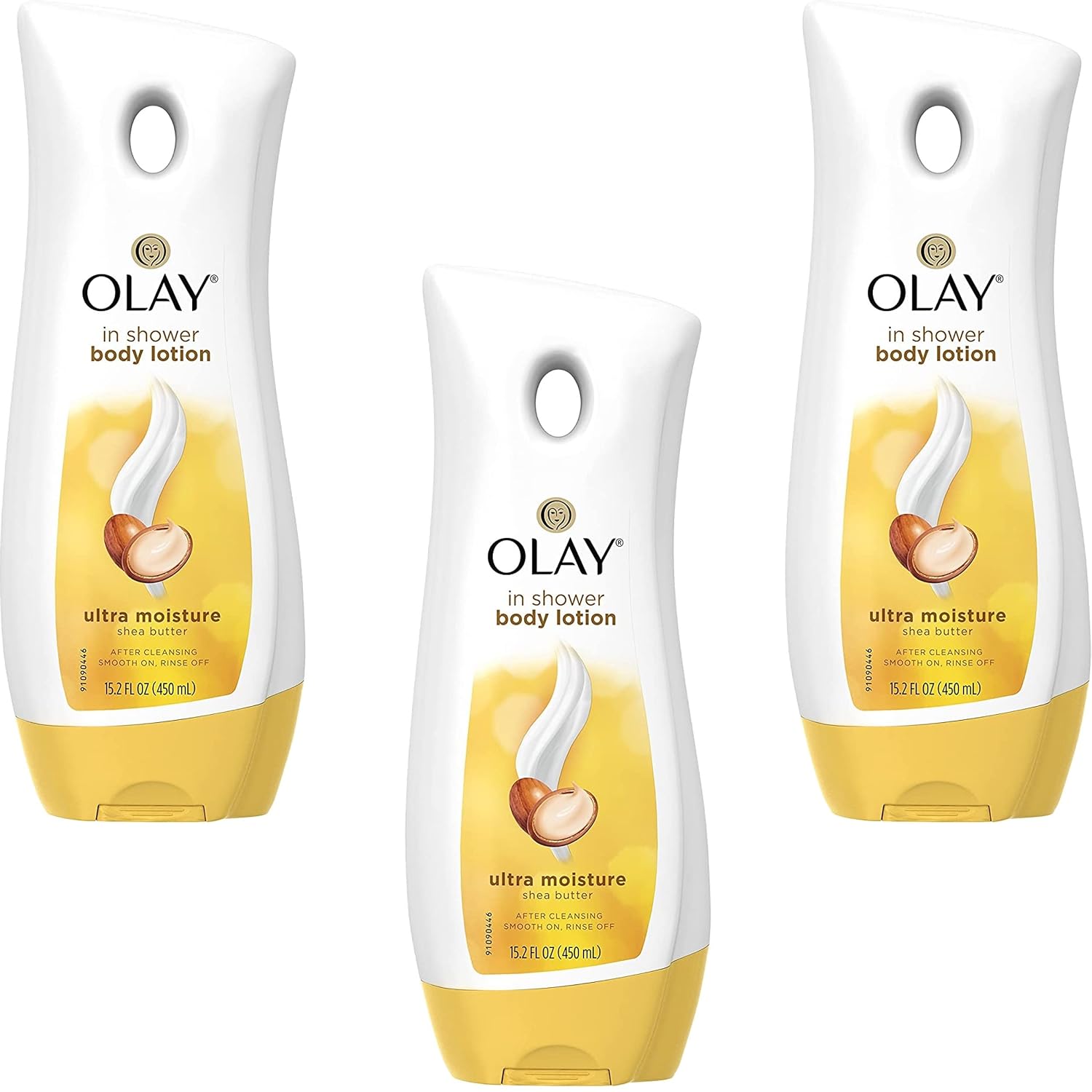 Olay Ultra Moisture In-Shower Lotion With Shea Butter 15.2 Ounce (449ml) (3 Pack)
