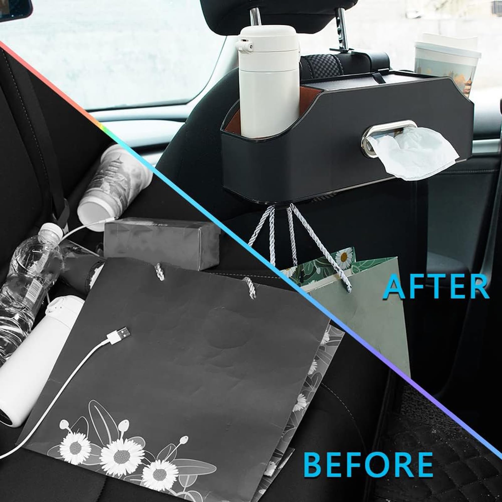 Organizador Respaldo Asiento Coche para Jaguar E-Pace/XE/XF/X-Type