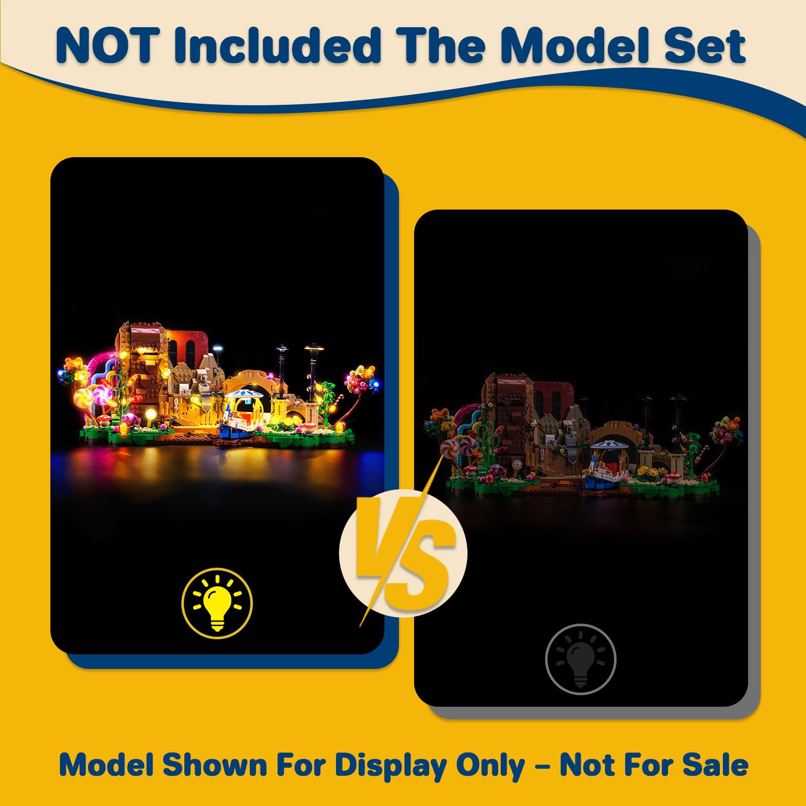 LocoLee Led Light Set Compatible with Lego 21360 Willy Wonka & the Chocolate Factory Led Decoration Lighting Kit Compatible with Lego 21360 Building Blocks Model,Only Lights Set,No Model - Image 4