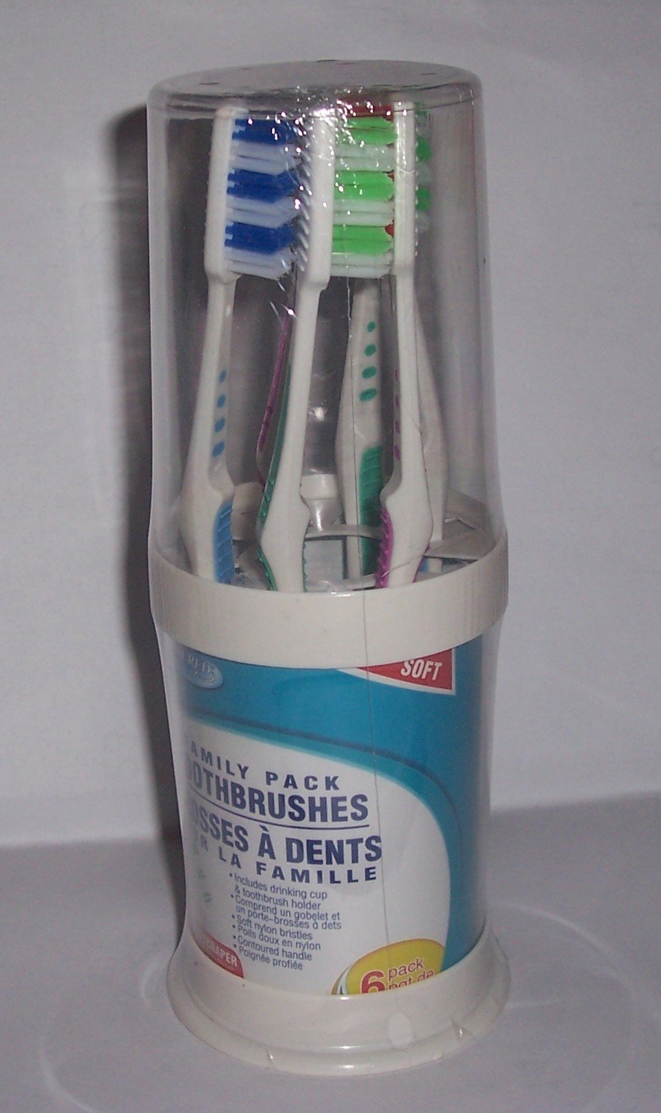 Assured Family Pack 6 Piece Toothbrushes