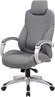 Vista 5 de Boss Office Products Silla ejecutiva con brazos con bisagras, color gris