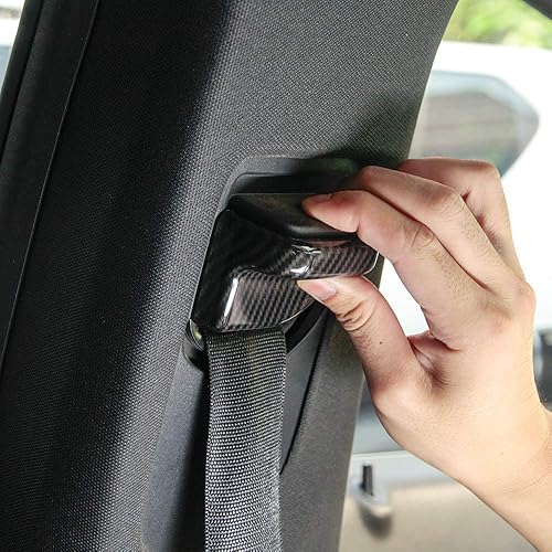 Miniatura 6 de Cubierta de la decoración del cinturón de seguridad del coche ABS Tirm para Mercedes Benz B200 B CLA GLA Clase 2015-2017 Accesorios de coche (Plata)