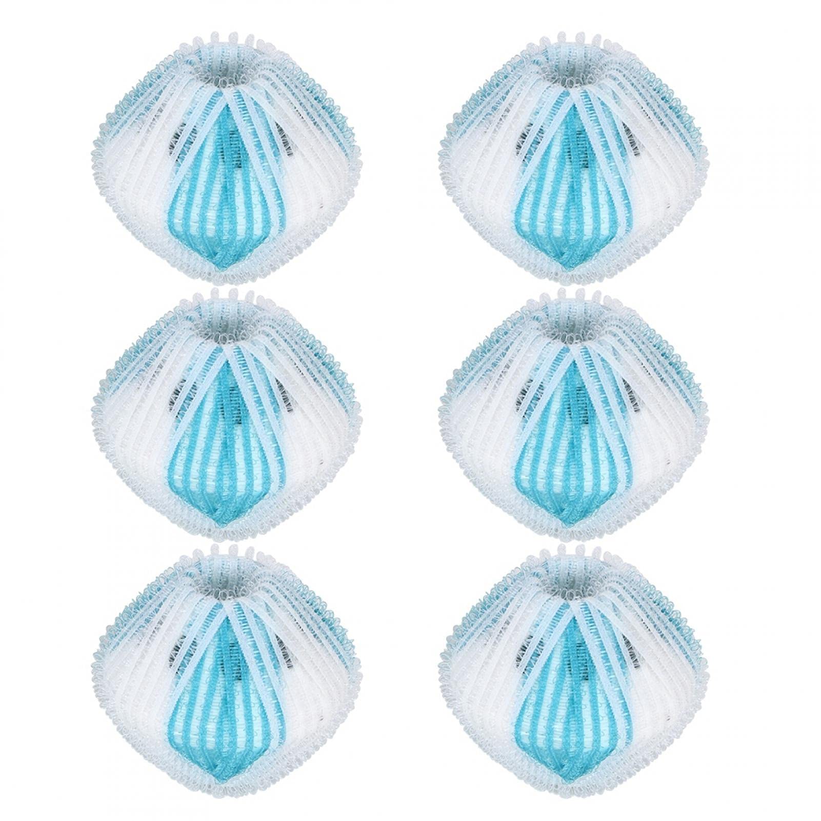 Kudoo Pet Hair Remover for Laundry - Lint Remover Washing Balls - Reusable Dryer Washing Balls for Pet Hair Catcher - Washing Machine Lint Catcher - Pack of 6
