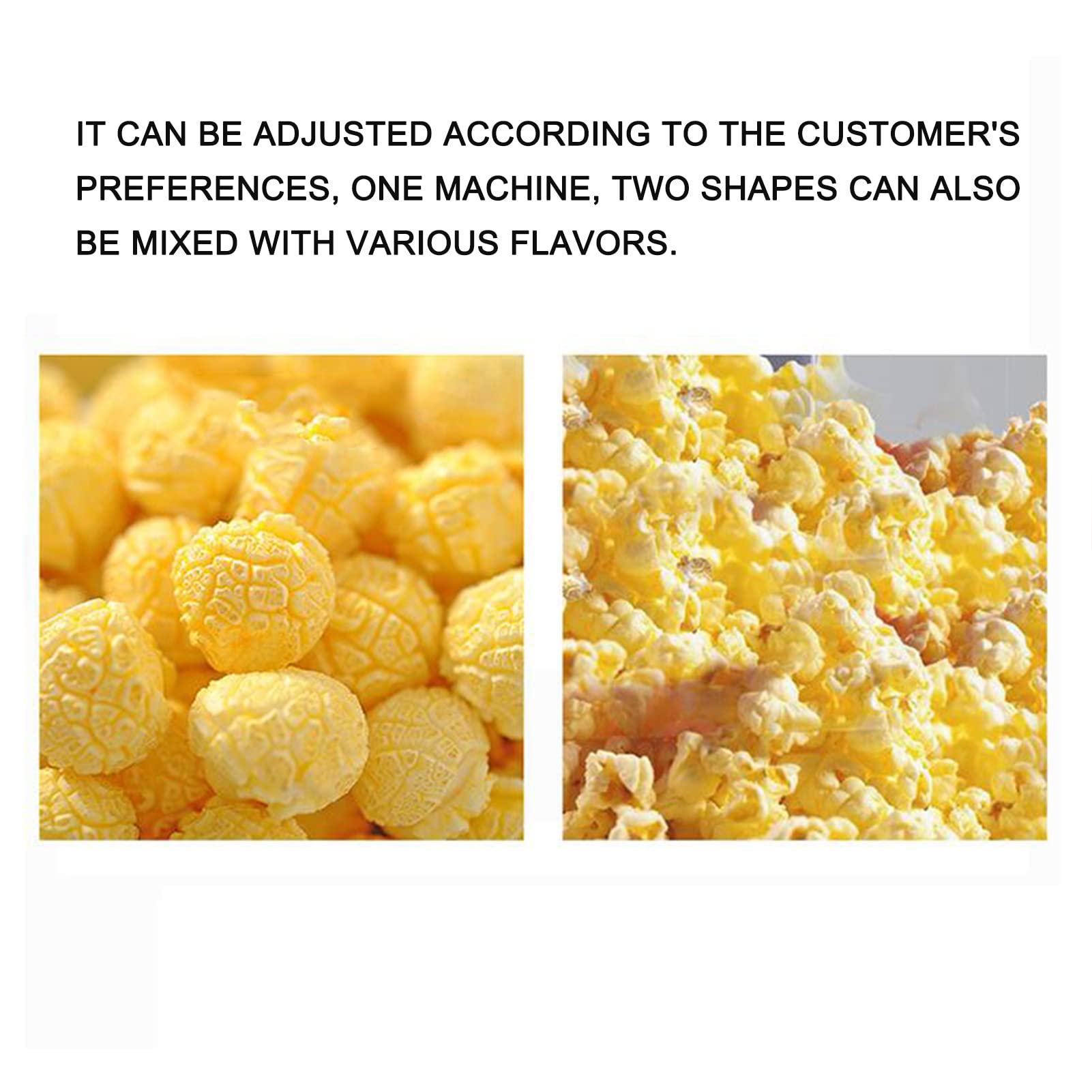 Macchina per Popcorn, Macchina per Popcorn retrò ad Aria Calda, Popper salutari con misurino e Coperchio Rimovibile, Senza Olio e Facile da Pulire, Popper per Popcorn per Serate al