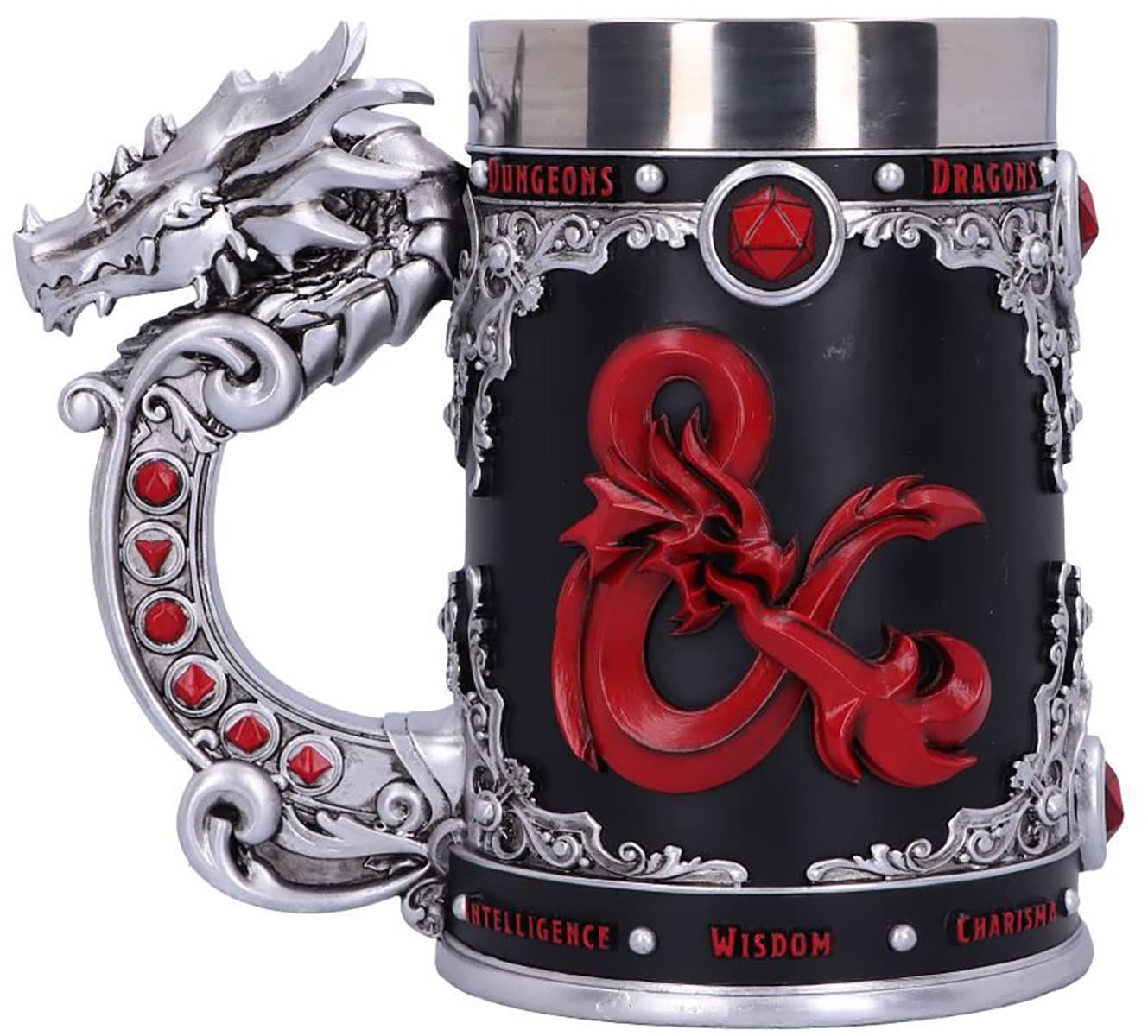 Nemesis Now D20 D20 Don et Dragons Fantasy Role Play Chope Noir 15,5 cm