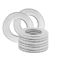 Vista 31 de Arandelas planas de acero inoxidable de 1" - Diámetro exterior de 2", arandelas de acero inoxidable 304 (18-8), arandelas de metal para tornillos