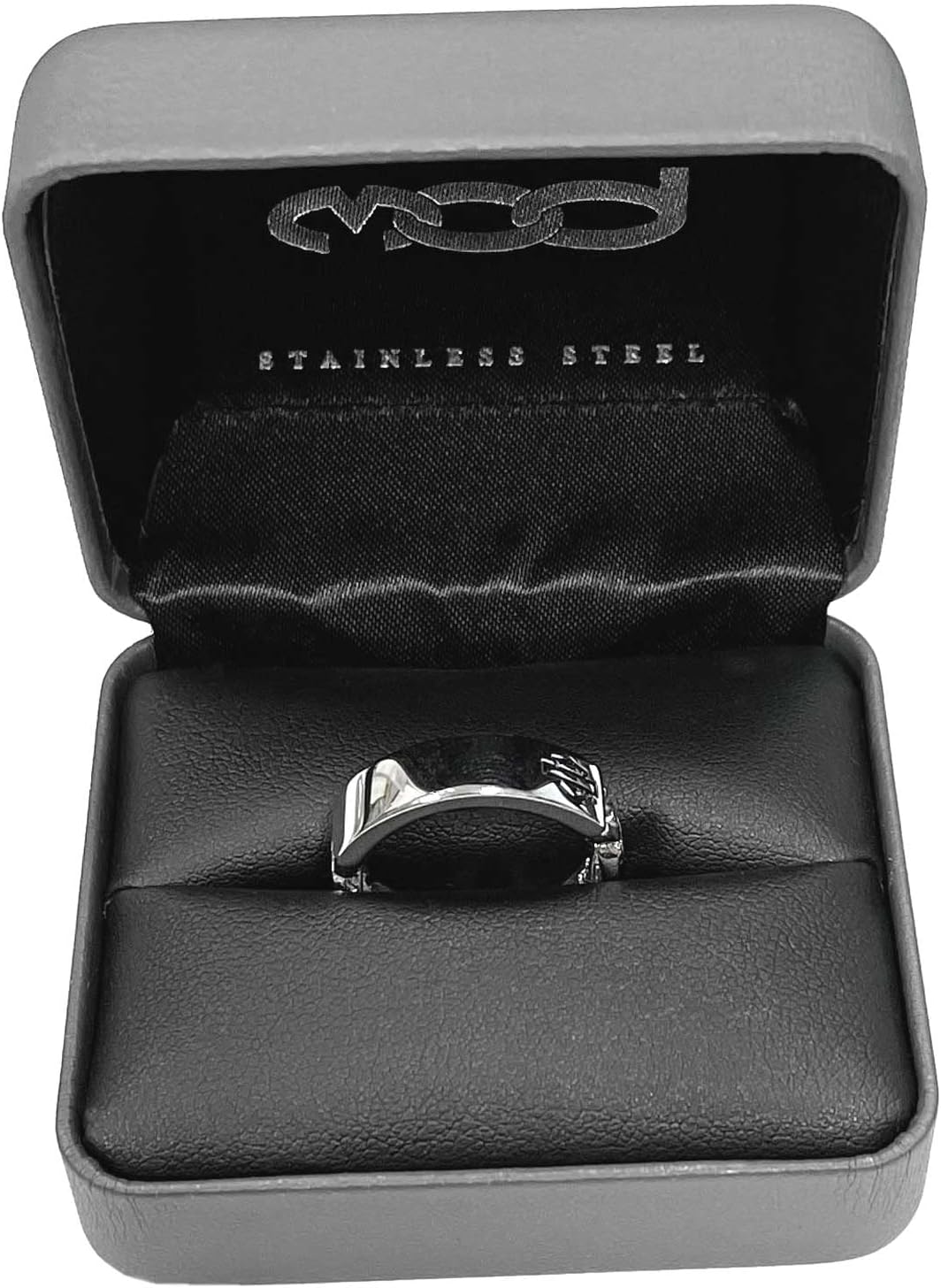Harley-Davidson Women's B&S Mariner Chain Ring - Silver Stainless Steel