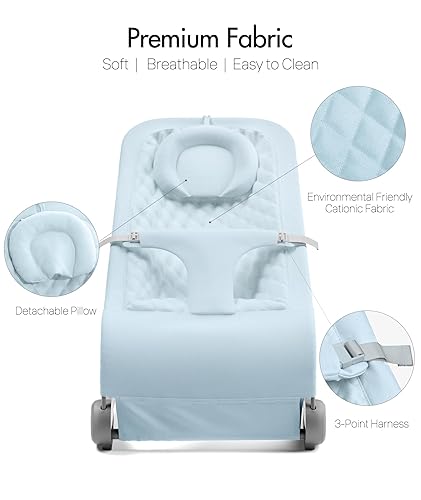 Vista 23 de Fodoss Moisés para bebés, asiento de gorila portátil para bebés, diseño ergonómico, moisés para bebés, color beige