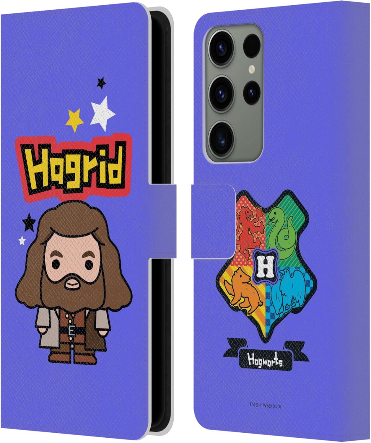 Head Case Designs Officially Licensed Harry Potter Hagrid Deathly Hallows XXVIII Leather Wallet Case Compatible with Samsung Galaxy S23 Ultra 5G
