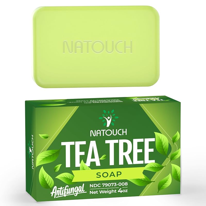 Sabonete em barra Natouch com óleo de melaleuca e chá verde, 113 g