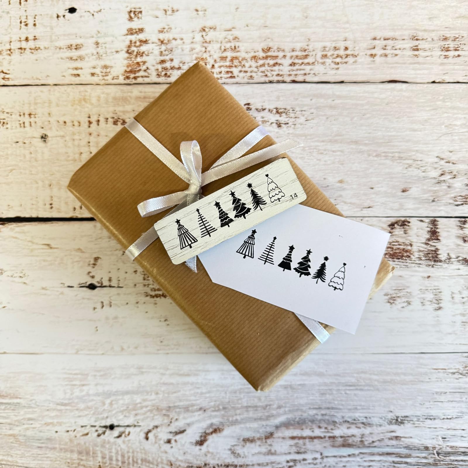 Large Christmas Ink Rubber Stamp, Festive DIY Card Making, Gift Tags, Scrapbooking, Festive Paper Crafts