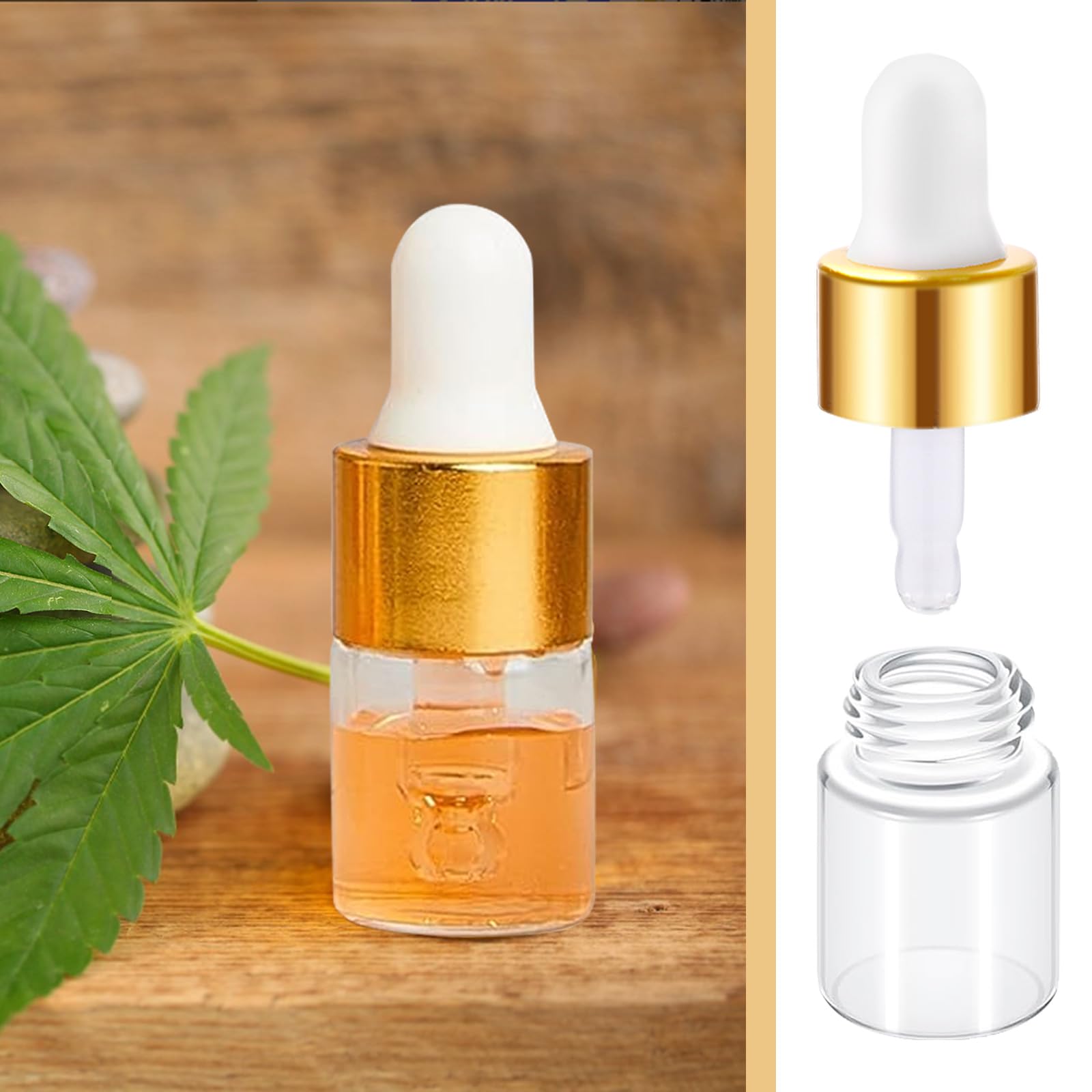 220 mini frascos cuentagotas de vidrio con cuentagotas para muestras, mini frascos de muestra transparentes pequeños con tapa, botellas de aceites esenciales para viajes, cosméticos, perfumes,