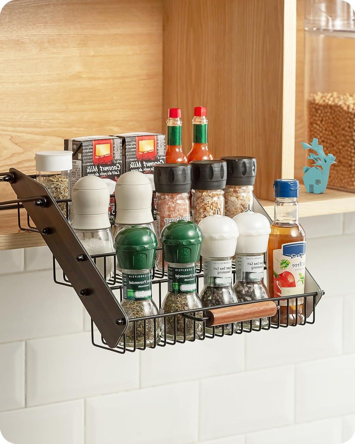 Tiers Pull Down Spice Rack Pull Out Spice Organizer For Inside