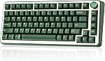 YUNZII B75 PRO Wireless Mechanical Keyboard,75% Layout with Knob,Hot Swap Gasket Custom Structure,Creamy Pre-lubed Switches,RGB Backlit,Bluetooth/Type-C/2.4G for Win/Mac (Pink, Milk Switch)