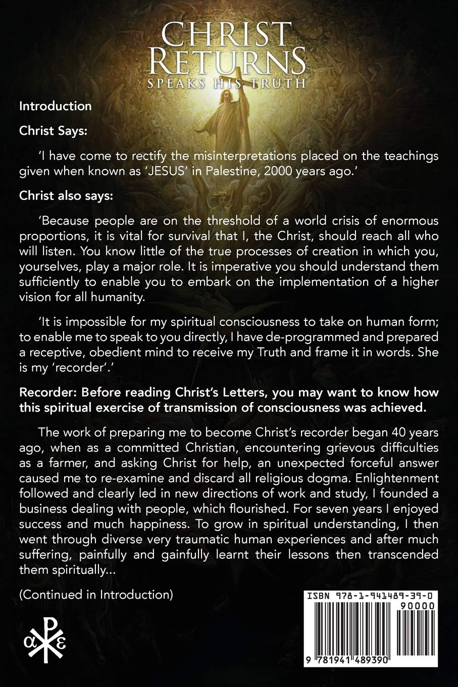 Christ Returns, Speaks His Truth: The Christ Letters