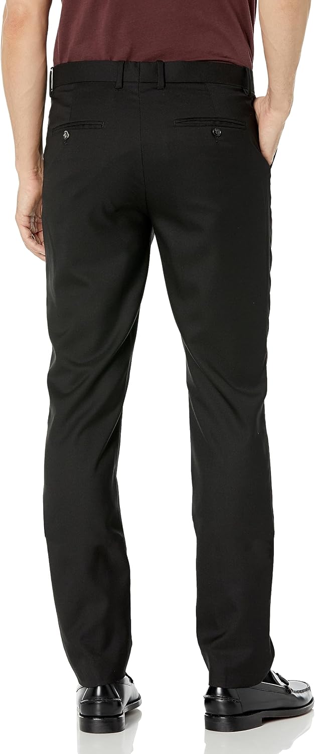 Isaac Mizrahi Men's Slim Fit Solid Textured Pant - Image 2