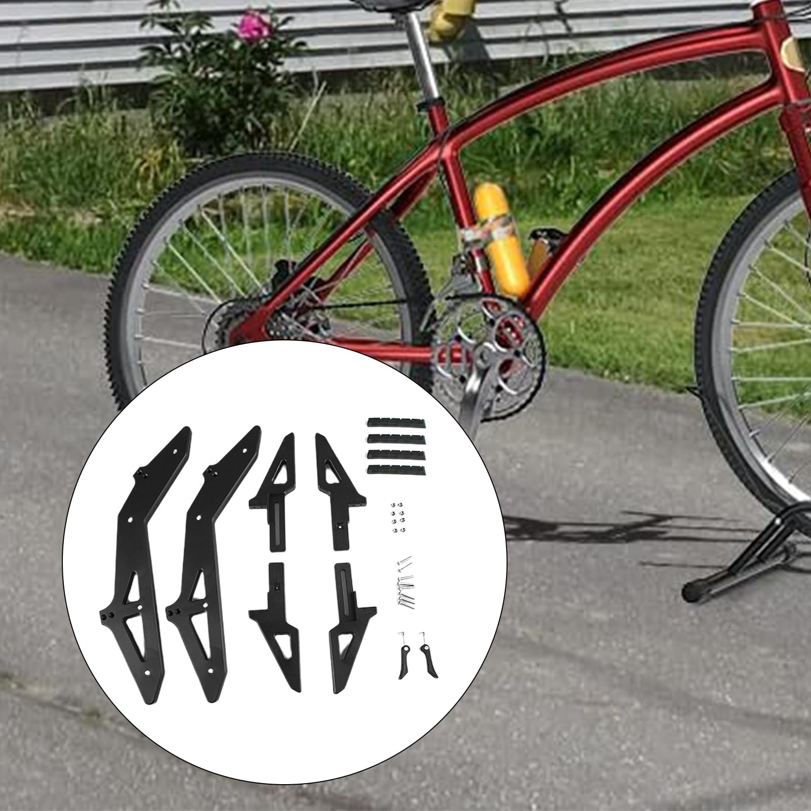 Soporte De Bicicleta para Suelo Almacenamiento De Ancho Ajustable 2,5-7,6 | Almacenamiento Interior Para Bicicletas Para Aparcamiento Interior Mantenimiento Neumaticos Scooter Garaje Apartament