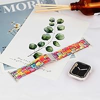 Vista 234 de Lightweight Resin Band For Apple Watch Series 11 10 SE 9 8 7 6 5 4 3 2 1 Ultra 3 2, Fashion Adjustable Replacement Strap for iWatch Bands 38mm 40mm