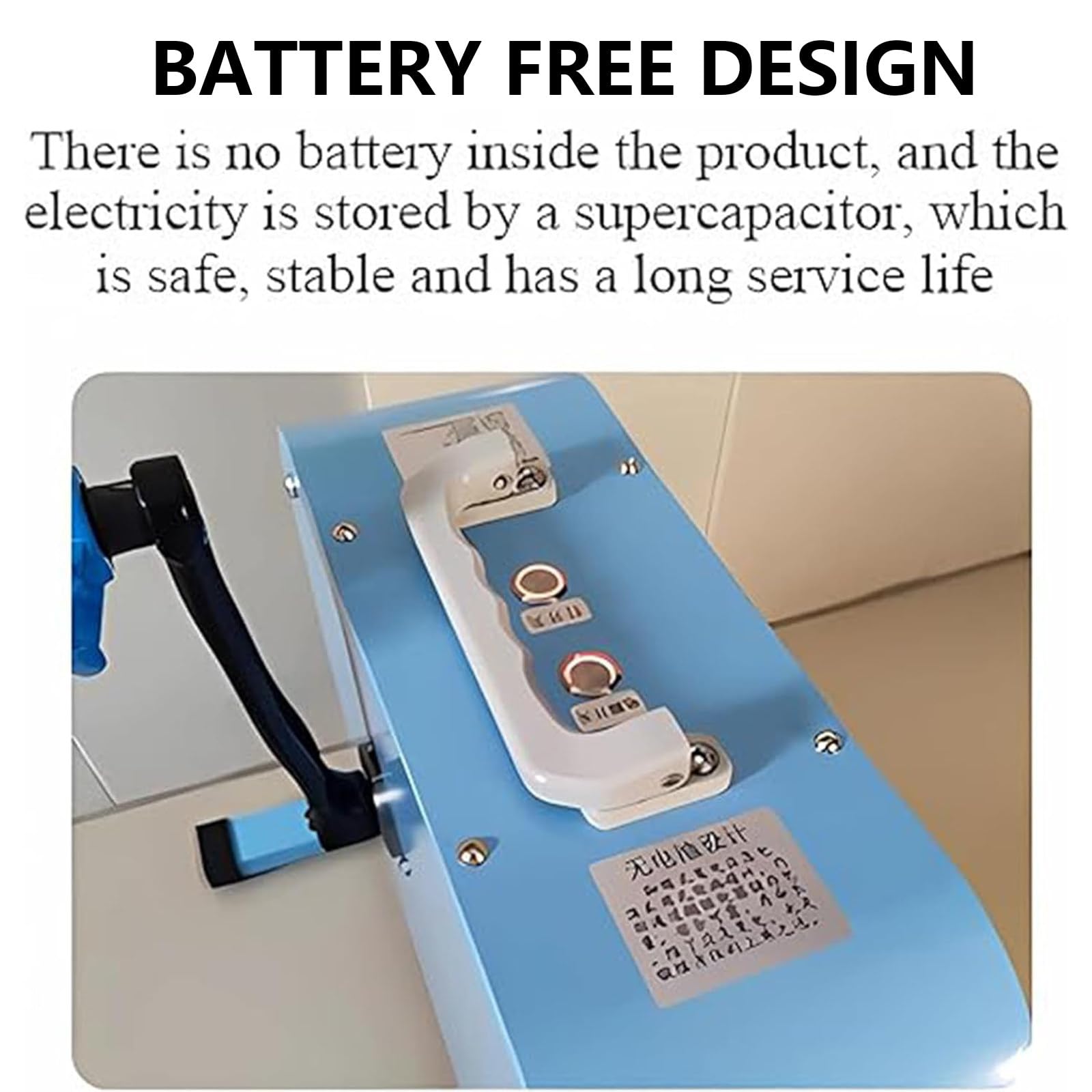 Przenośny generator prądu z korbą ręczną z pedałem nożnym z wyświetlaczem ekranu, wielowyjściowy DC USB/12V/48V/220V do awaryjnego ładowania na zewnątrz, smartfonów, powerbanków, skuterów