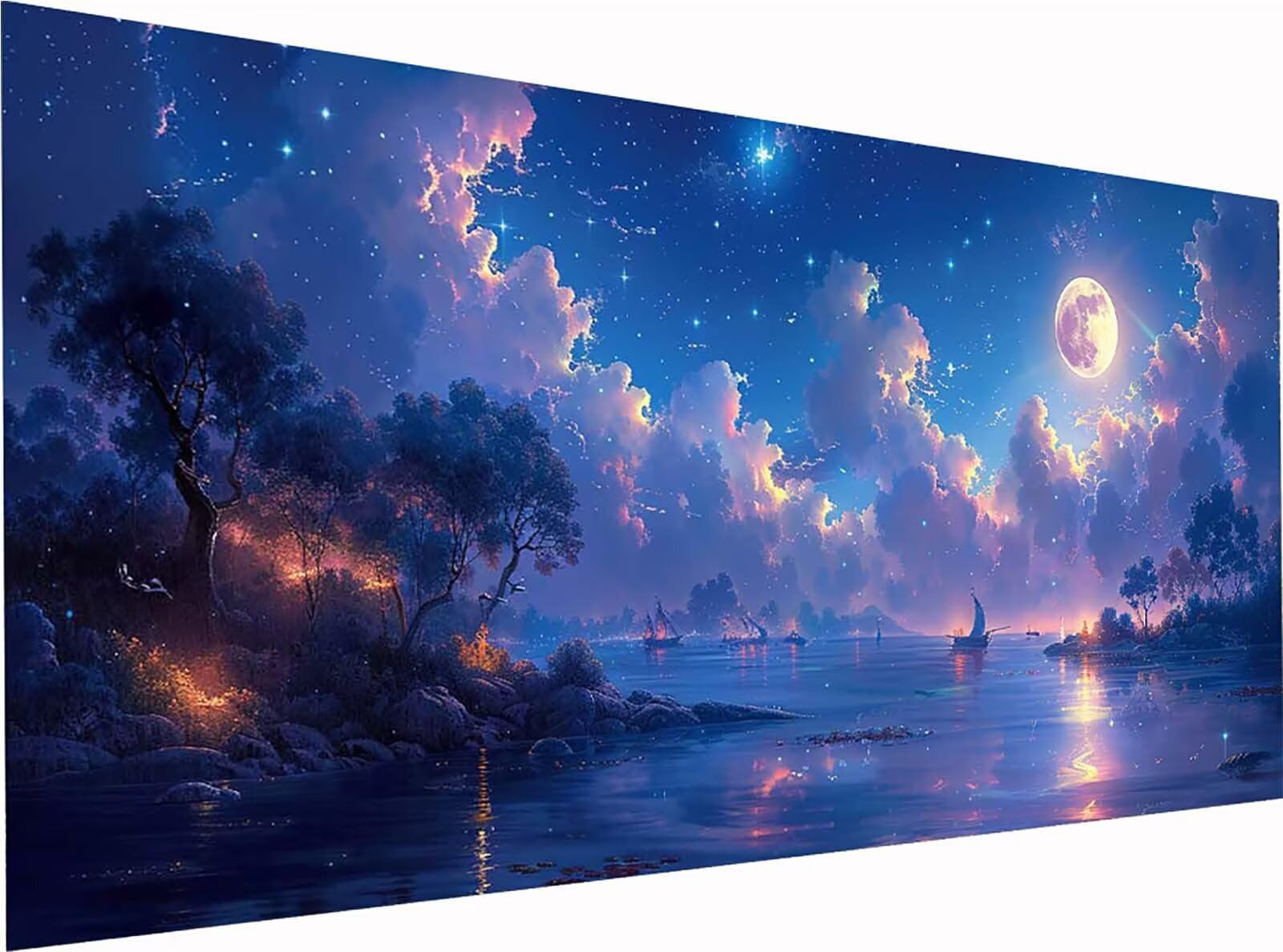 Luna Diamond Painting Grandi Dimensioni 50x100cm, Diamond Painting 4-9805