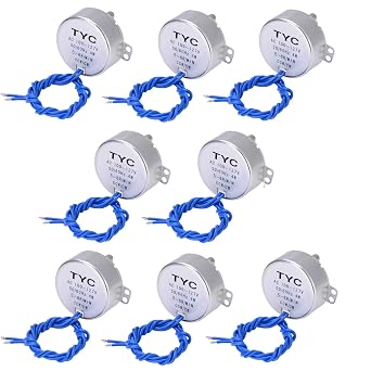 Electric Synchron Motor Synchronous Synchron Motor turntable Motor Cup Turner Motor 110V 100-127VAC 50/60 Hz 4W 5-6RPM/MIN CCW/CW Direction for Hand-Made,School Project,Model or Guide 8PCS/5-6RPM