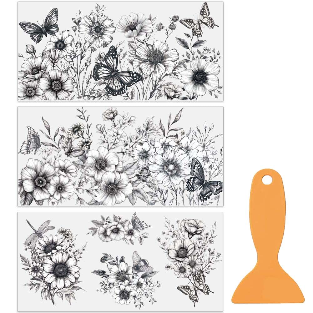 Autocollants vintage tournesol pour une décoration d'intérieur bucolique