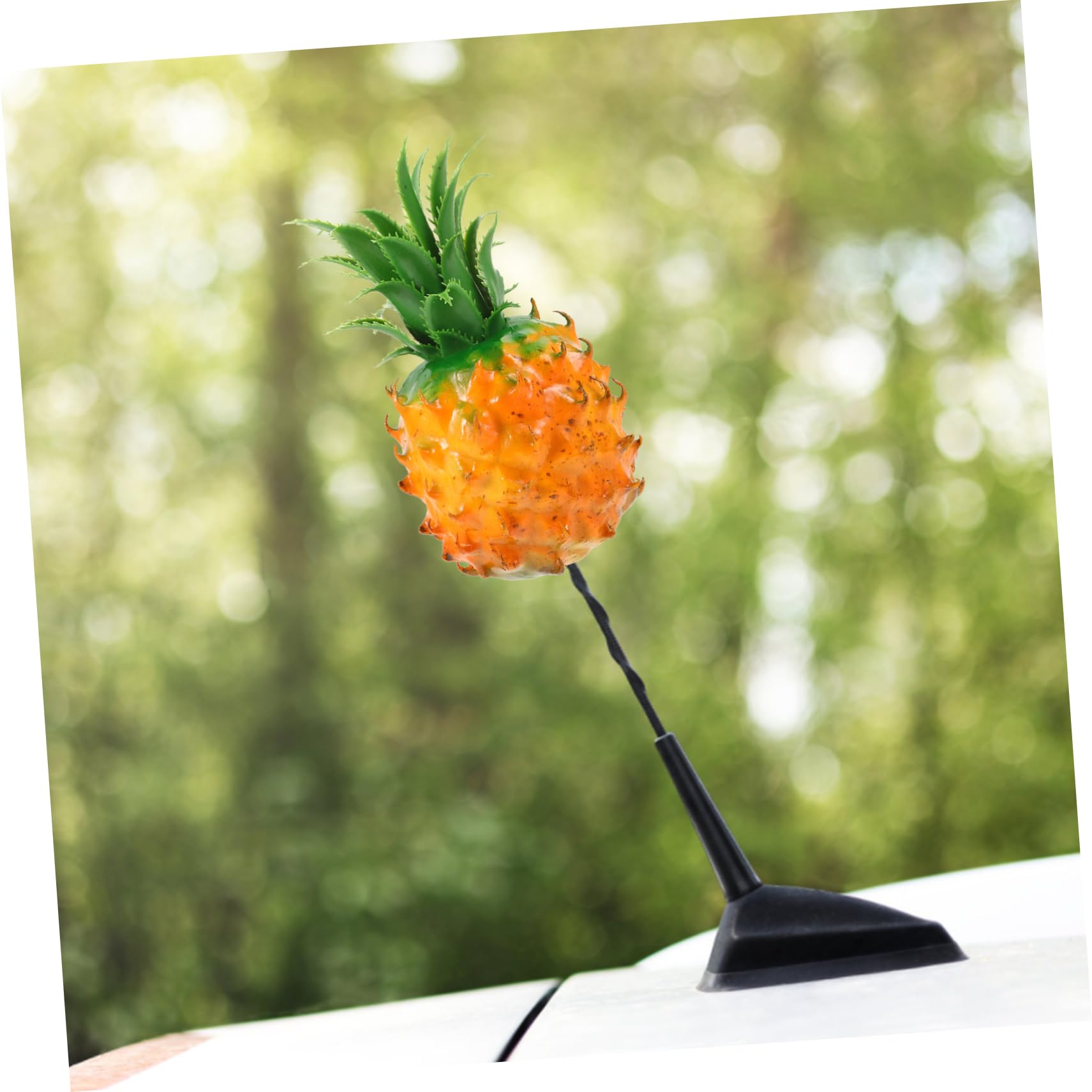 3stücke Antenna Topper Dekoration Lustiger Cartoon-Pineapple Auto Deko Für Antenne Passend Für Verschiedene Fahrzeugmodelle Einfache Installation Und Einzigartiger Stil Für