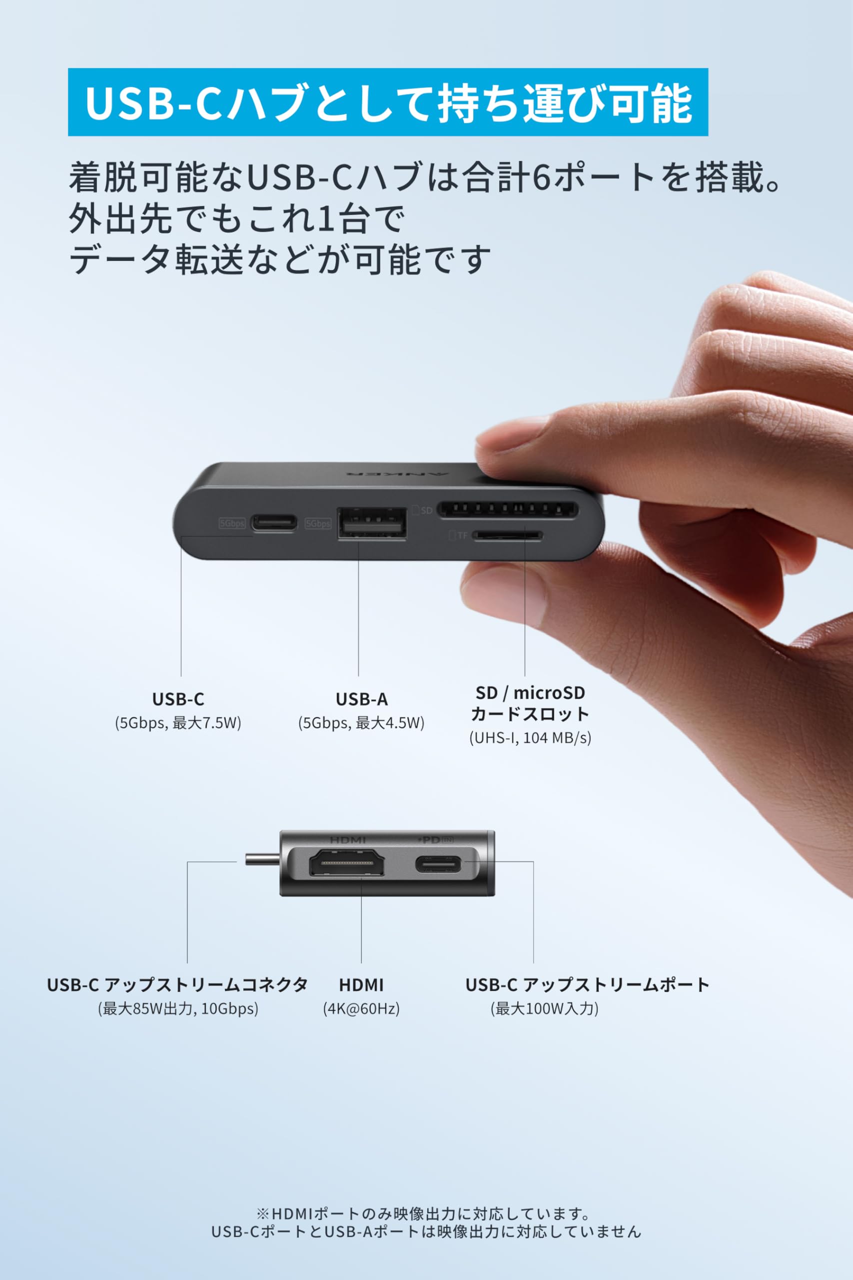 Amazon.co.jp: Anker Nano ドッキングステーション (13-in-1, 着脱式