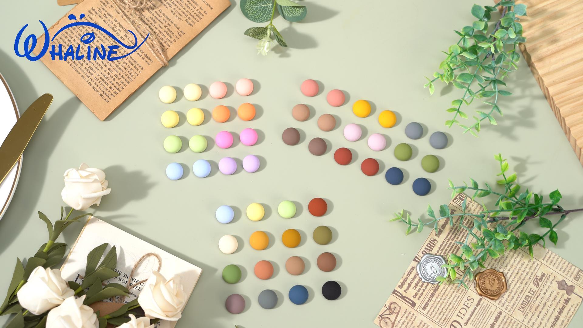 Imanes decorativos esféricos de frigorífico Whaline 18 piezas miniatura 7