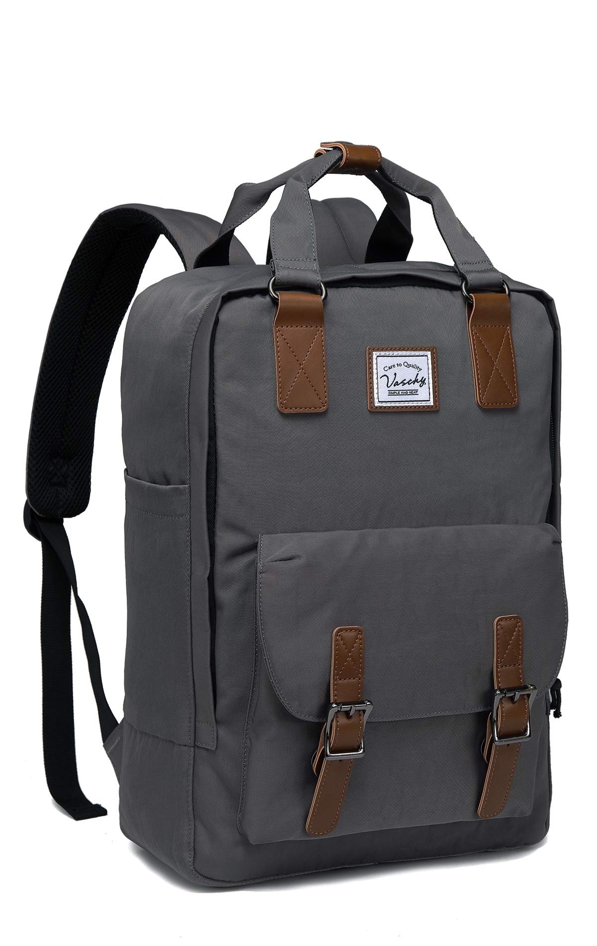 School Backpack for Men and Women, Unisex Vintage Water Resistant Casual Daypack Rucksack Bookbag for College Fits 15inch Laptop Backpack