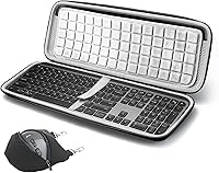 Vista 8 de RAIACE Estuche de almacenamiento duro compatible con Logitech MX Keys S/MX Keys Teclado inalámbrico iluminado avanzado.