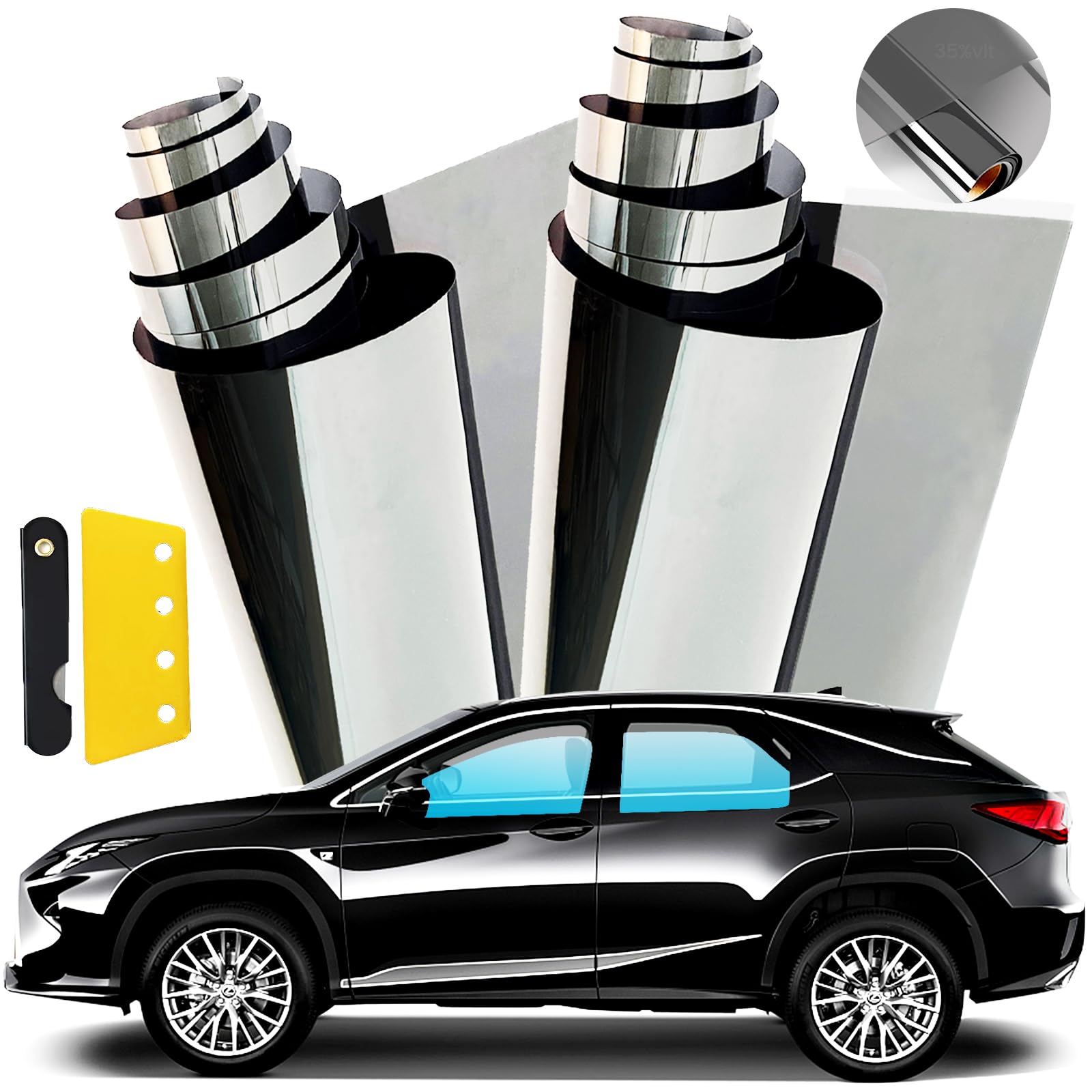 KMDES Window Tint Film for Cars 35 Percent Tint 24
