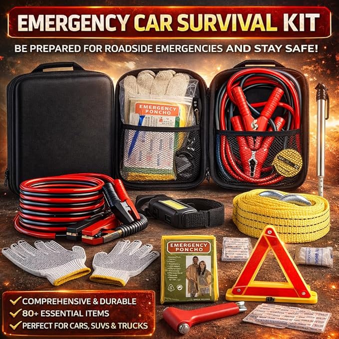 Kit de Emergencia para Auto con Cables de Batería miniatura 9