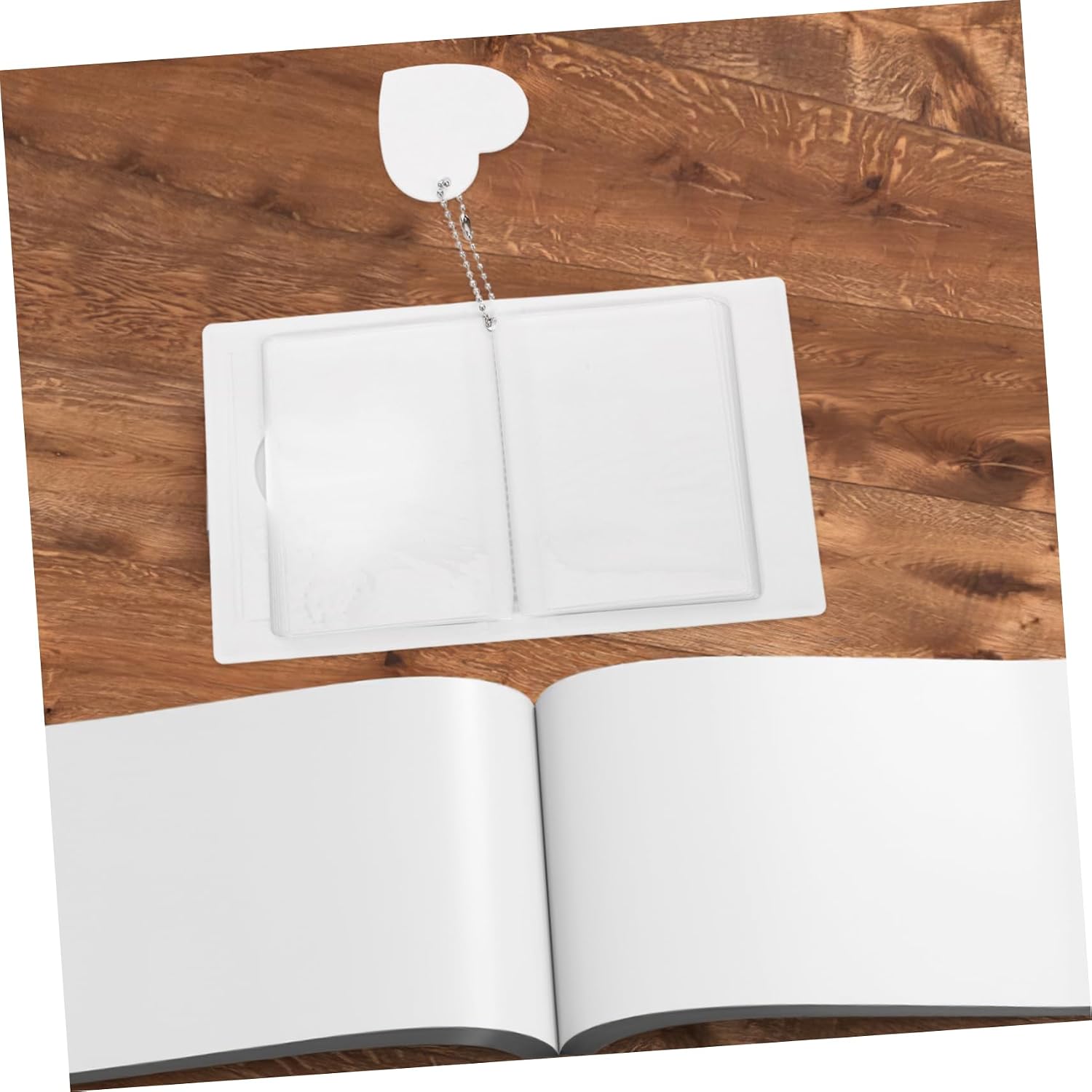 OUNONA 2pcs Mini Photo Album Book Cute Hollow Design for Photocard Storage Portable Card Holder for Photos and Souvenirs and Colors