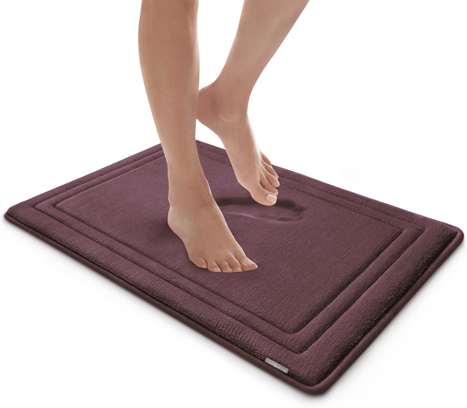 MICRODRY Quick Drying Memory Foam Framed Bath Mat with
