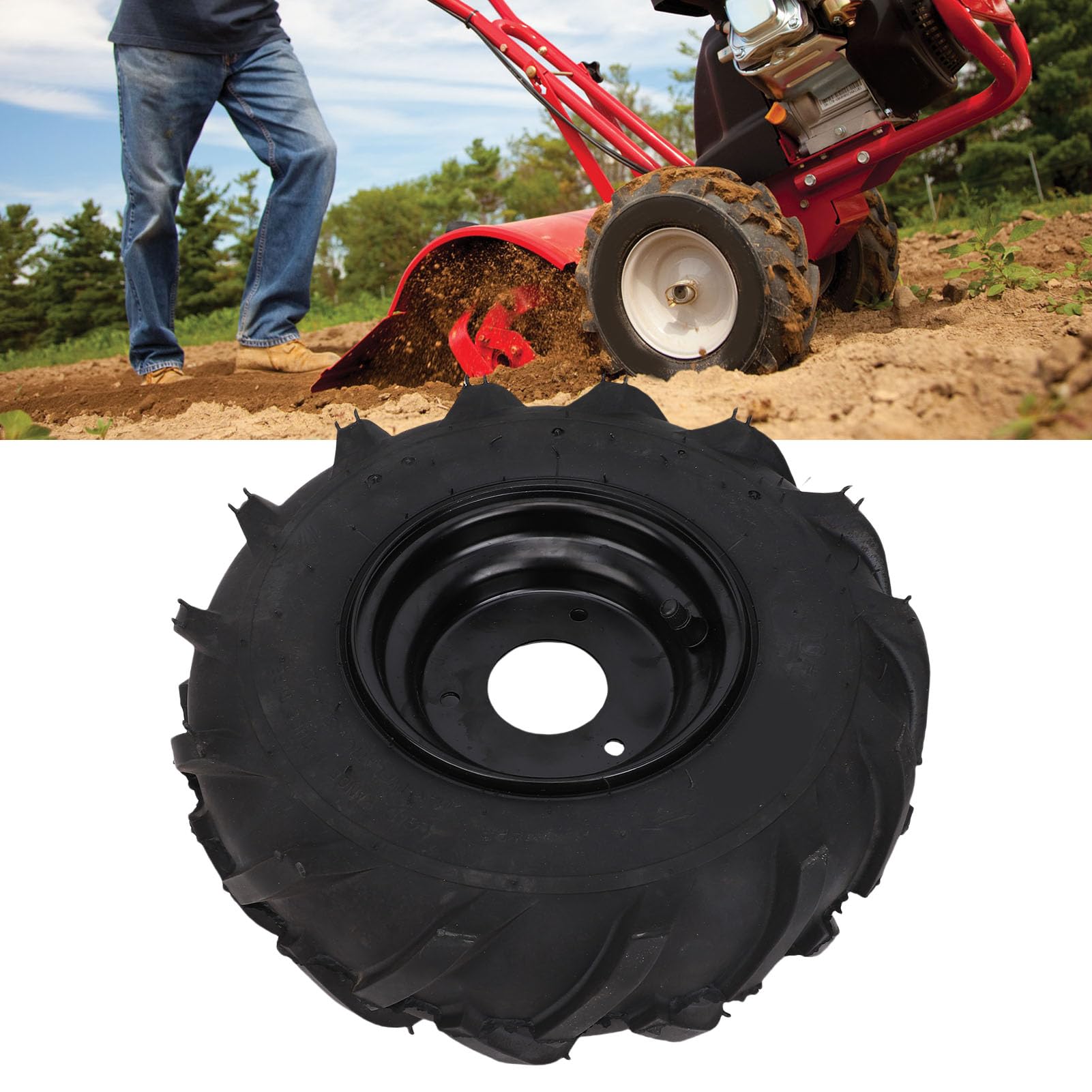 SIXRUN Conjunto de Neumáticos para Kart de 13 X 5.00-6, ATV, Cuatriciclo, Todoterreno, Minimoto con Excelente Agarre y Construcción Robusta.